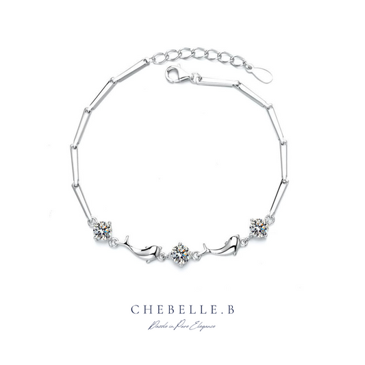 Starlight Dolphin 1.5-Carat Moissanite Bracelet