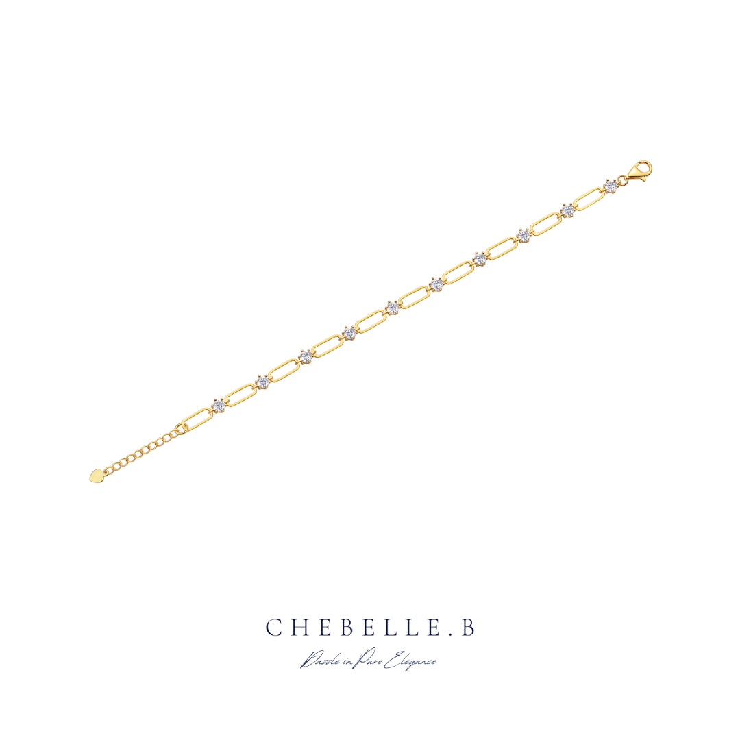 18K Gold Plated S925 Sterling Silver Moissanite Stars Blooming Bracelet