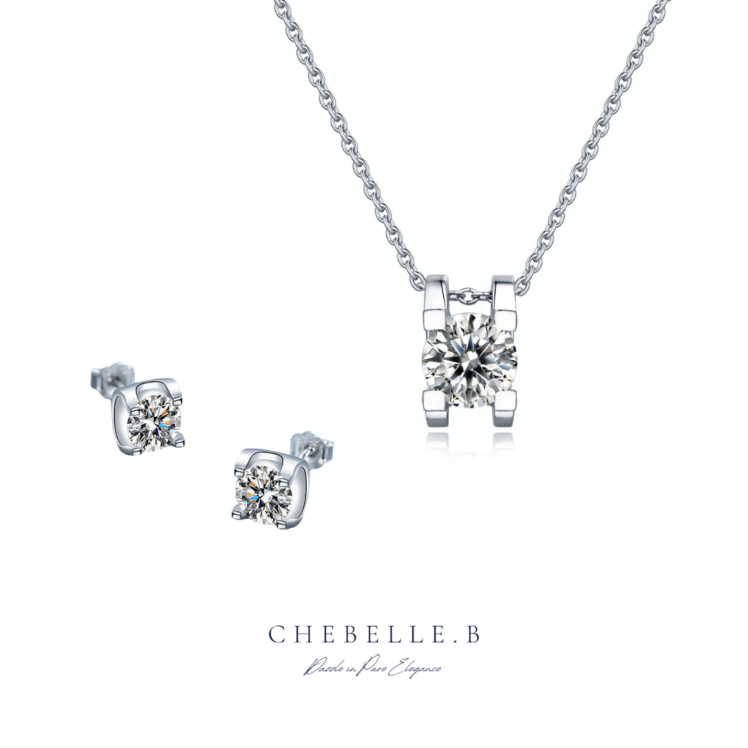 925 Sterling Silver Moissanite Dream Set