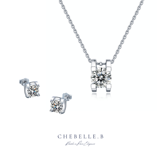 925 Sterling Silver Moissanite Dream Set