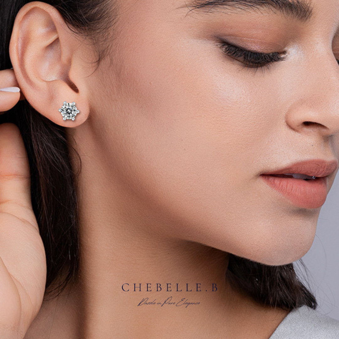 925 Sterling Silver Moissanite Sirius Set