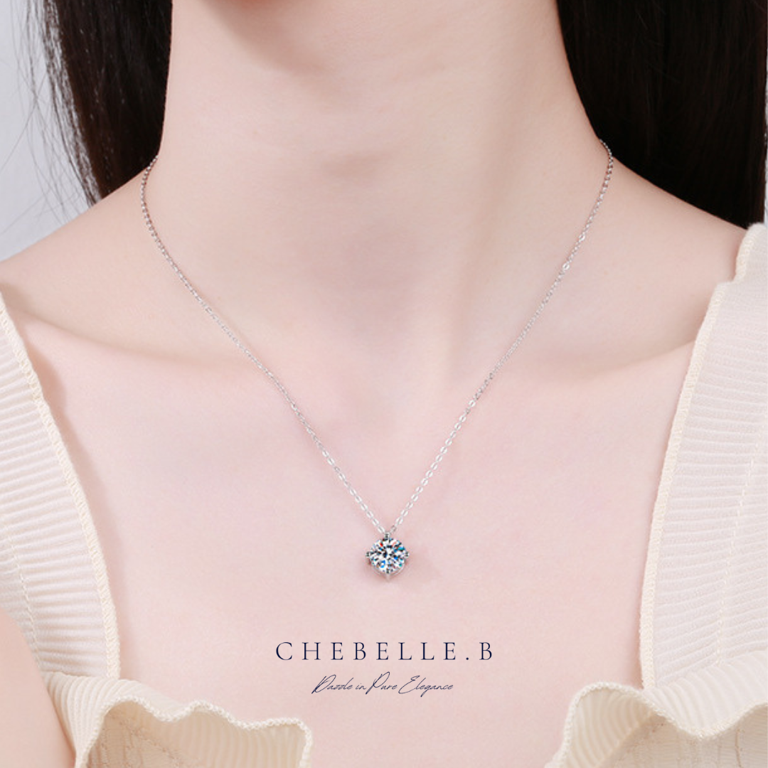 925 Sterling Silver Moissanite Stellar Radiance Set