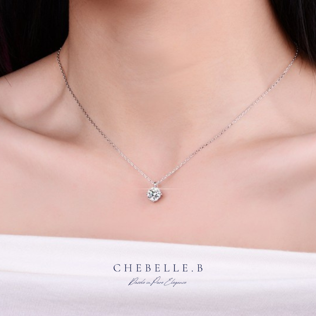 925 Sterling Silver Moissanite Stellar Radiance Set