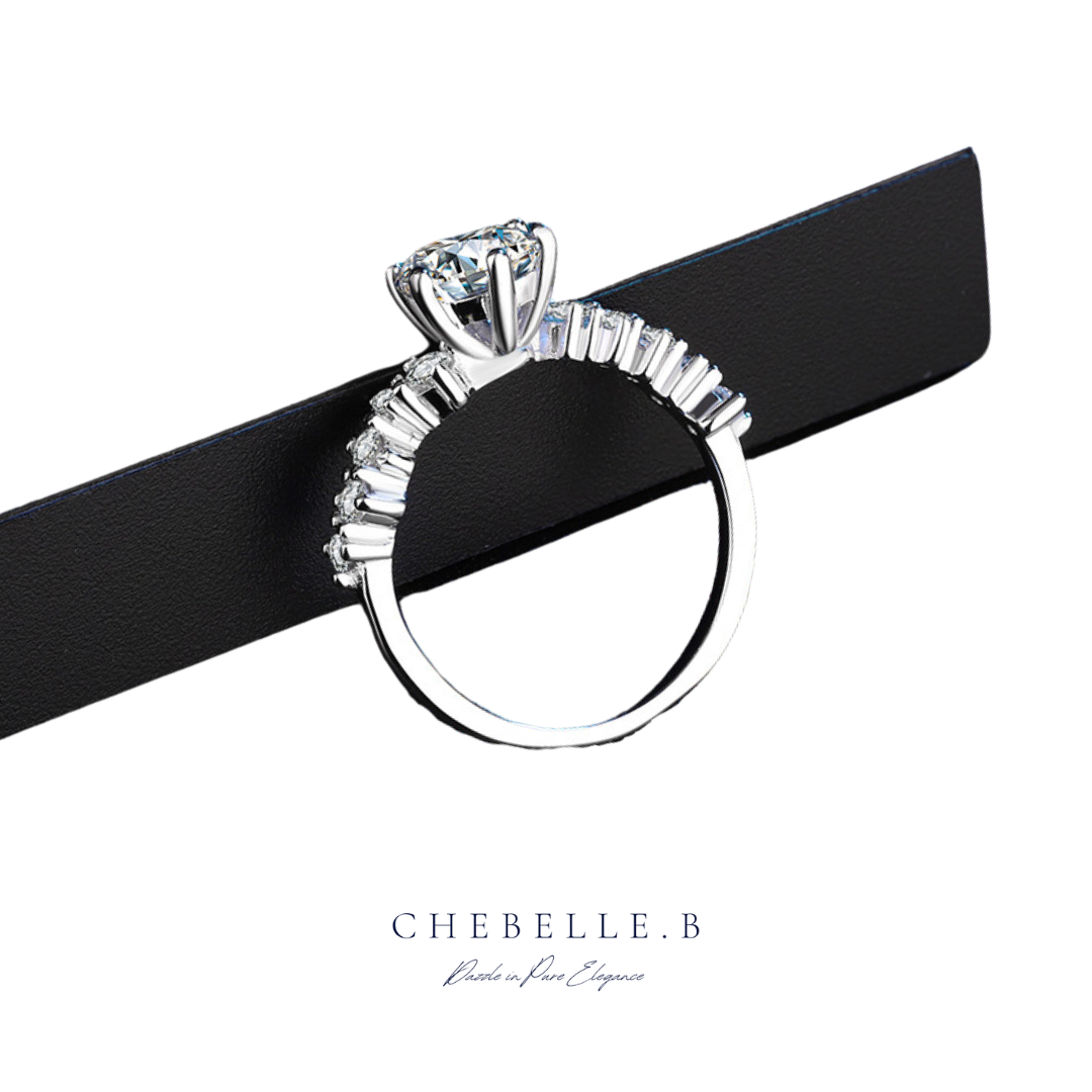 S925 Moonlit Radiance 1-Carat Moissanite Ring