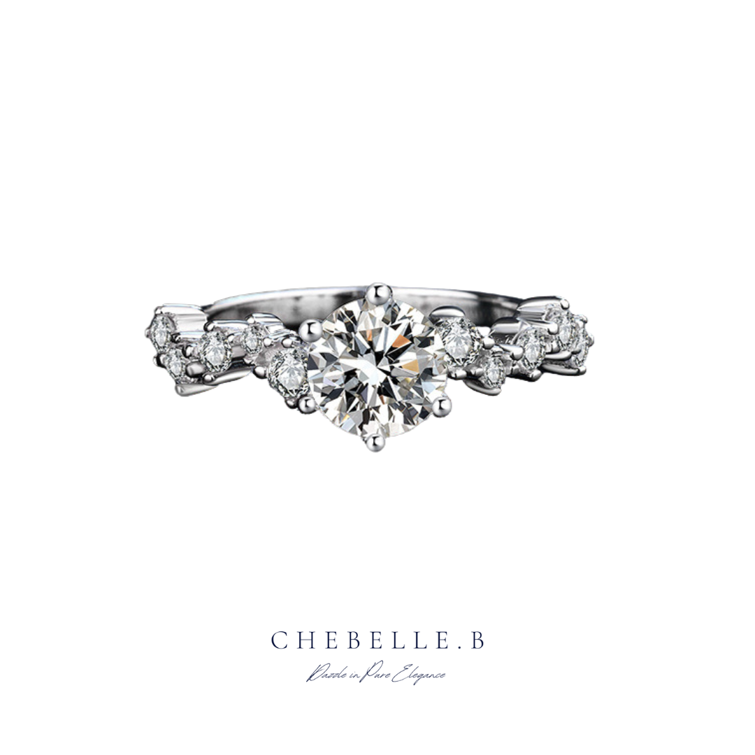 S925 Moonlit Radiance 1-Carat Moissanite Ring
