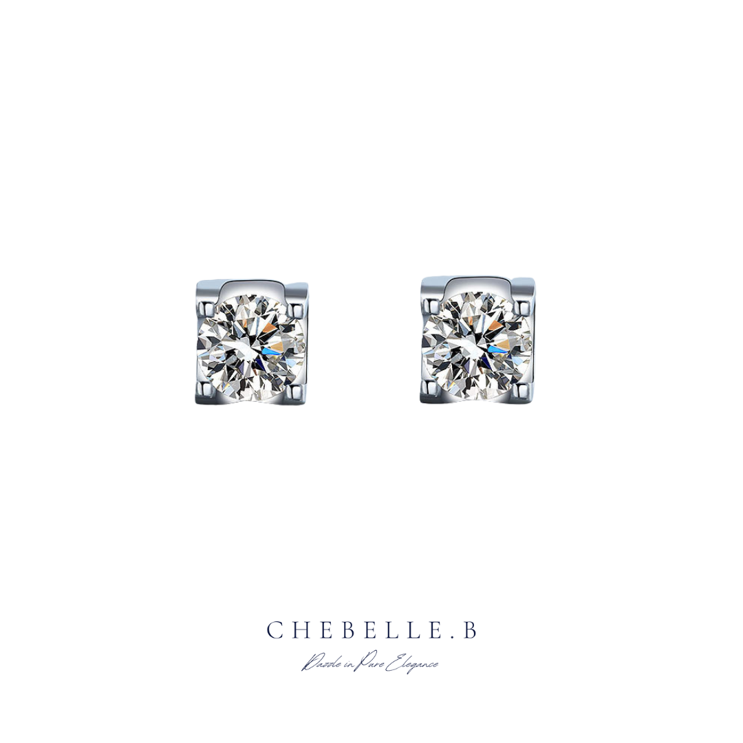 Le Taureau Céleste 1-Carat Moissanite Earrings in S925 Sterling Silver