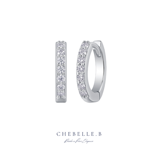 S925 Sterling Silver Determined Moissanite Earrings