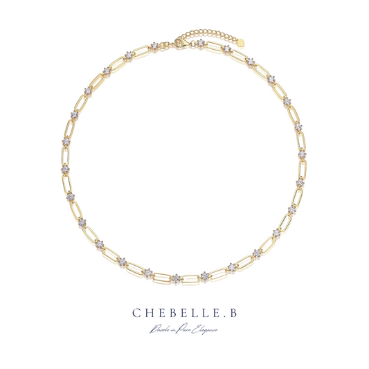 S925 Sterling Silver Sunflower Moissanite Necklace