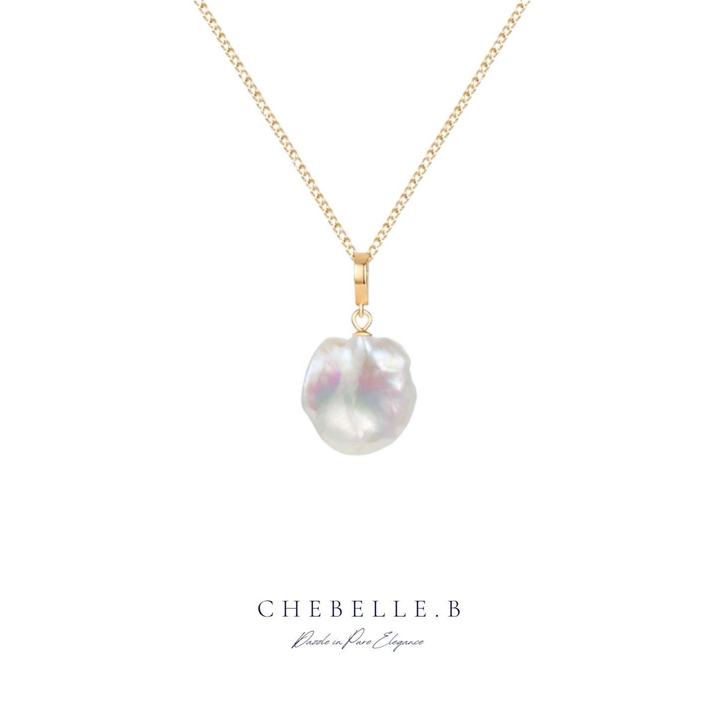 Natural Baroque Irregular Pearl Necklace