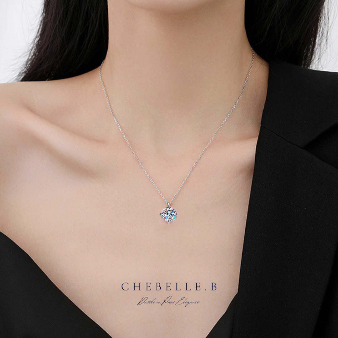 925 Sterling Silver Moissanite Stellar Radiance Set