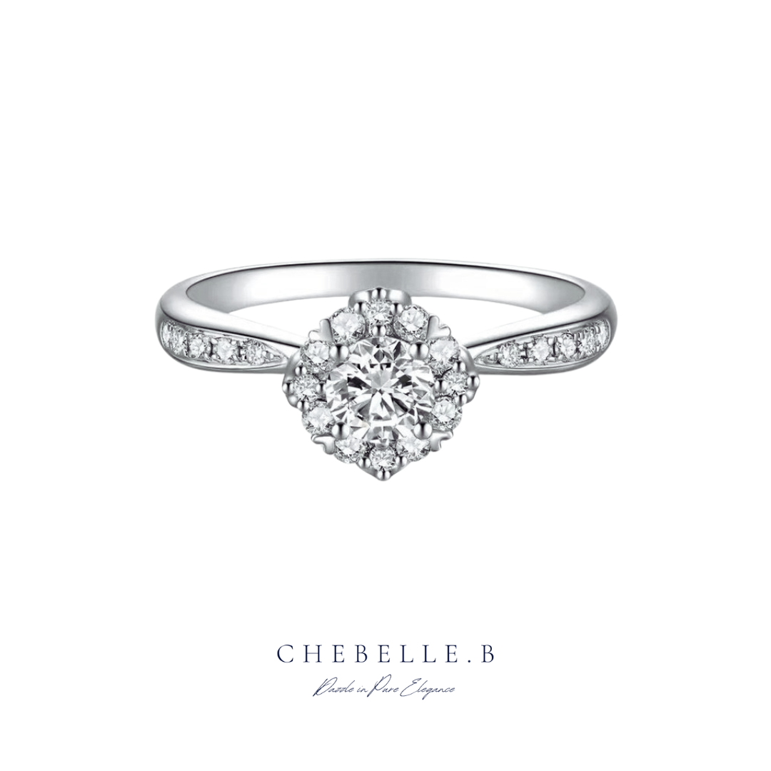 Celestial Spark 0.5-Carat Moissanite 925 Sterling Silver Ring