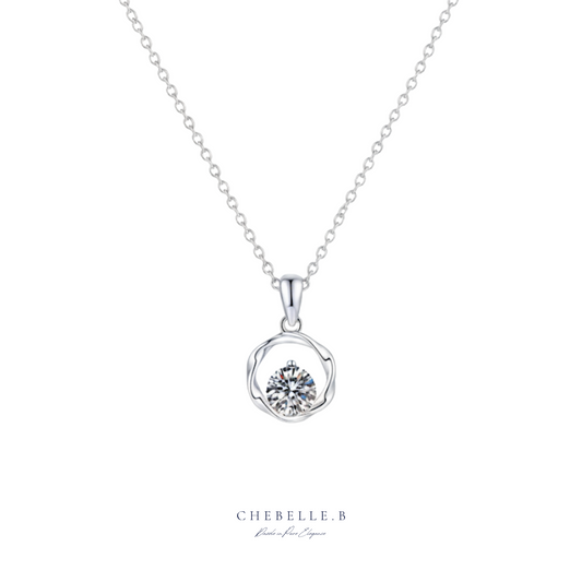 Ruban Infini S925 1-Carat Moissanite Möbius Pendant Necklace