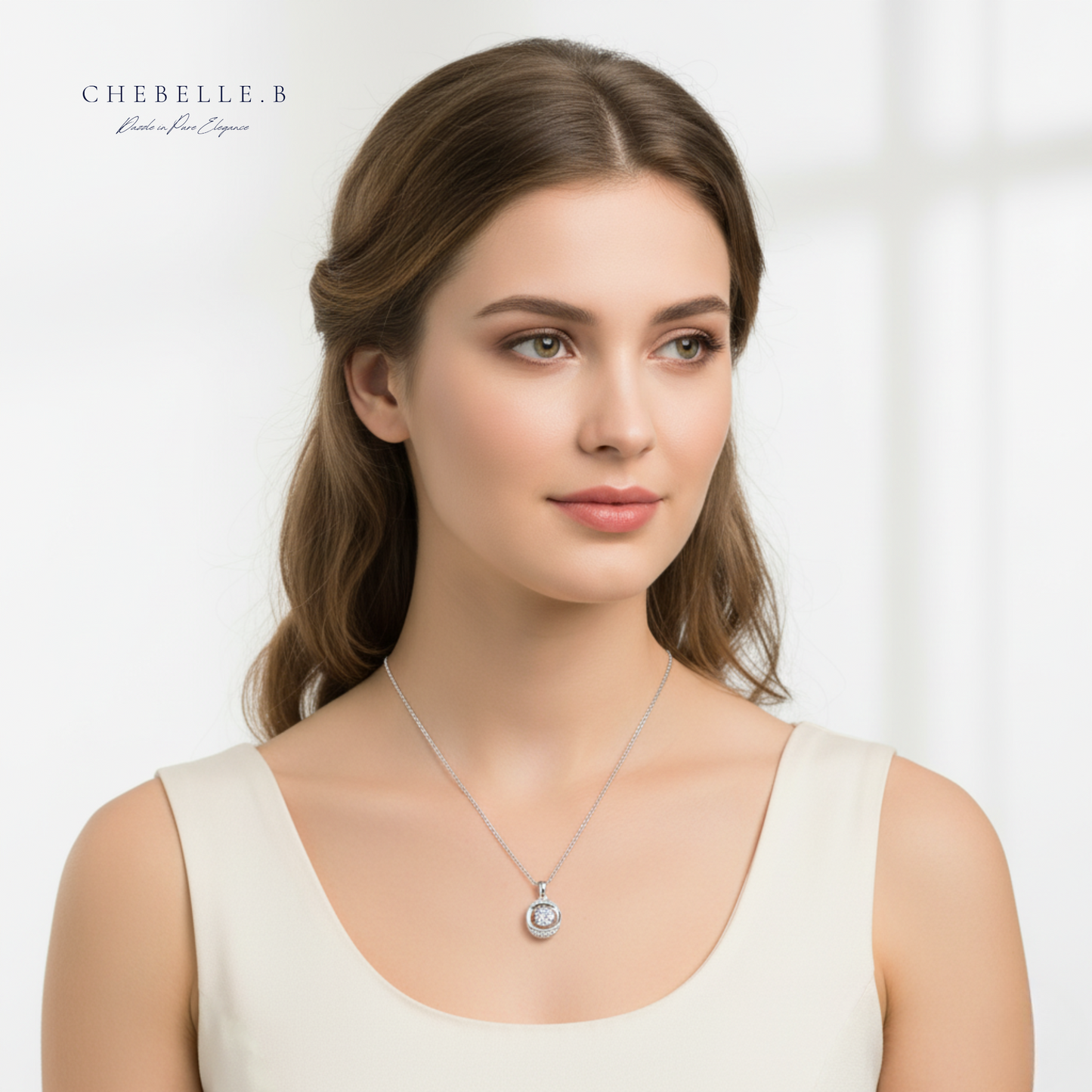 Orb of Light 1.0ct Moissanite Pendant Necklace