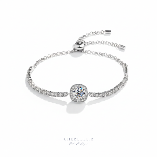 Starry Sky 1-Carat Moissanite & Gemstone S925 Sterling Silver Bracelet