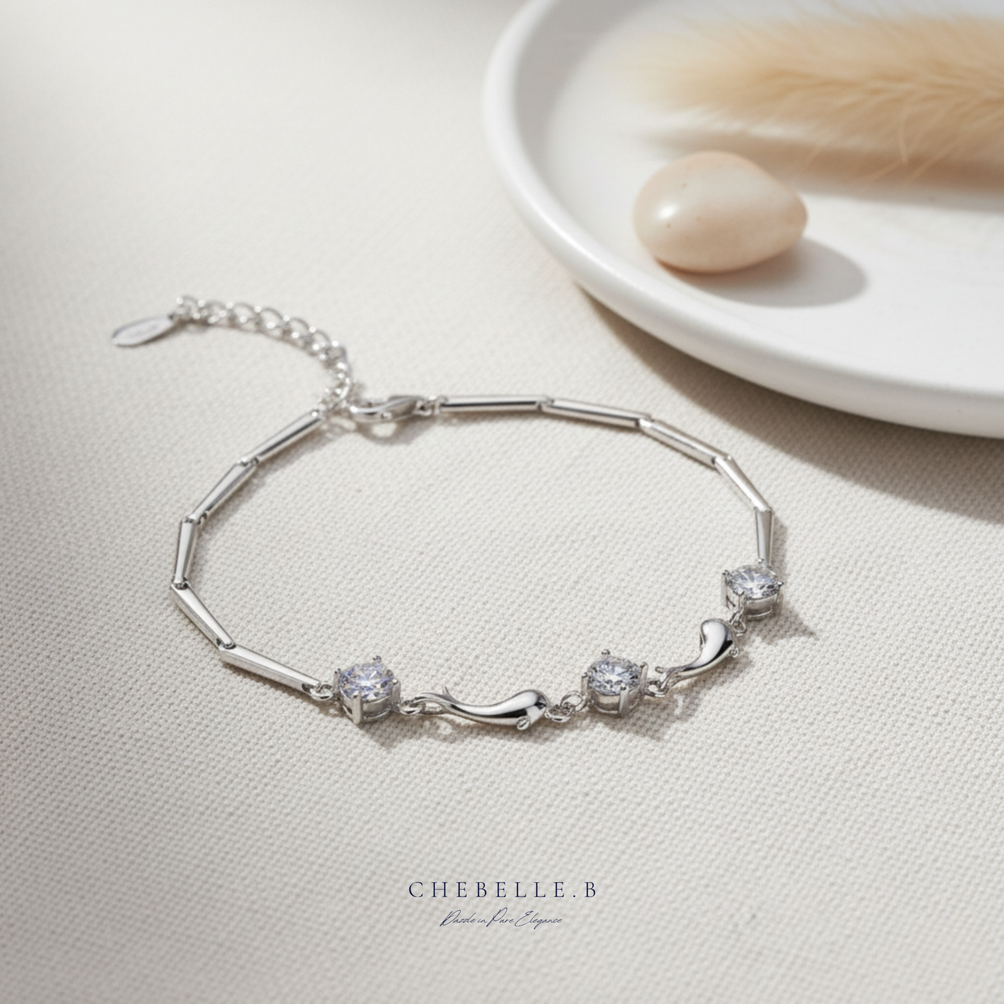 Starlight Dolphin 1.5-Carat Moissanite Bracelet