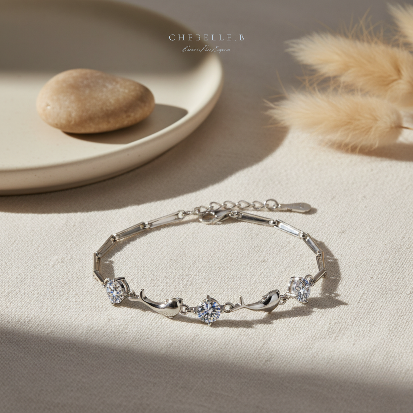 Starlight Dolphin 1.5-Carat Moissanite Bracelet
