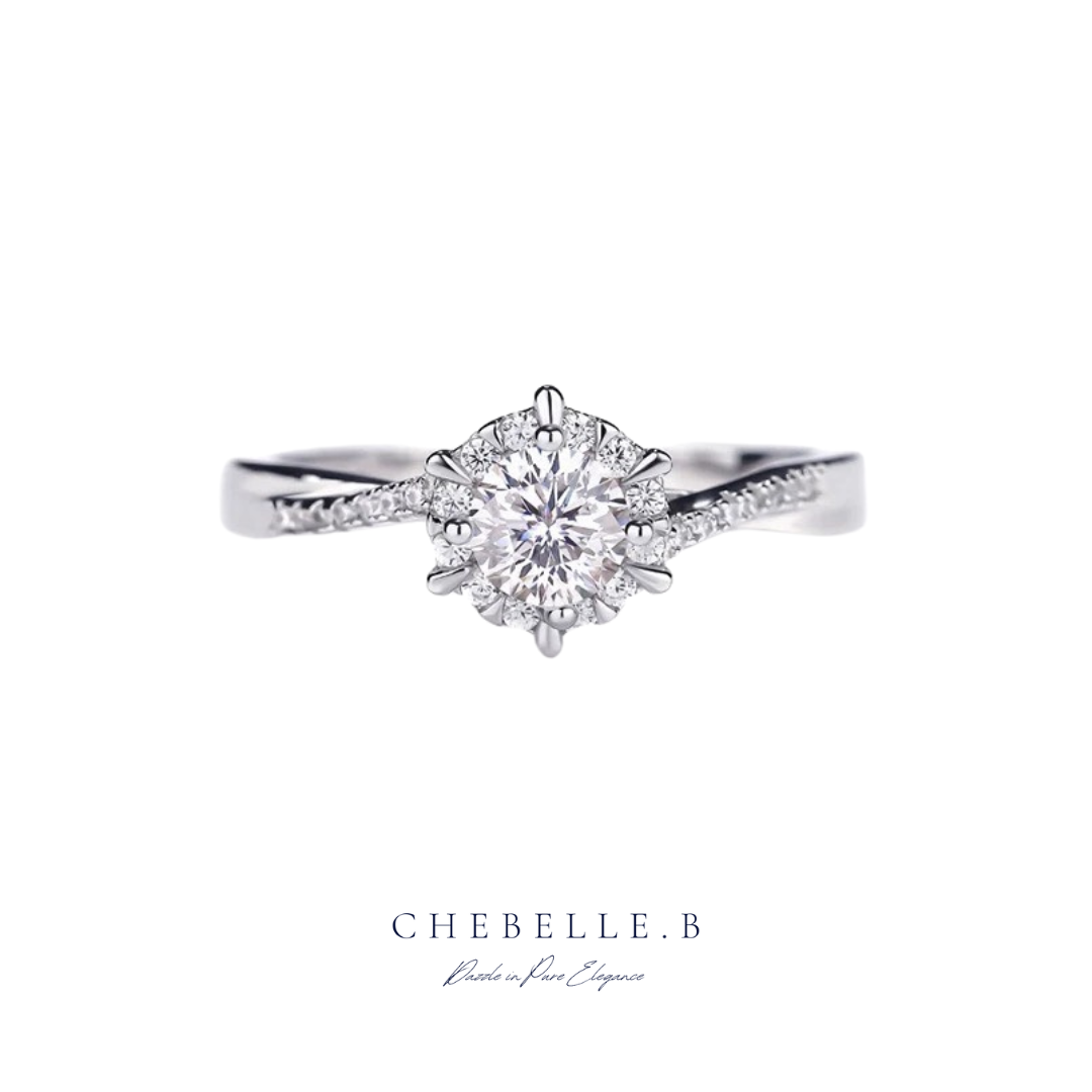 Starweave 2-Carat Moissanite Solitaire Ring in 925 Sterling Silver