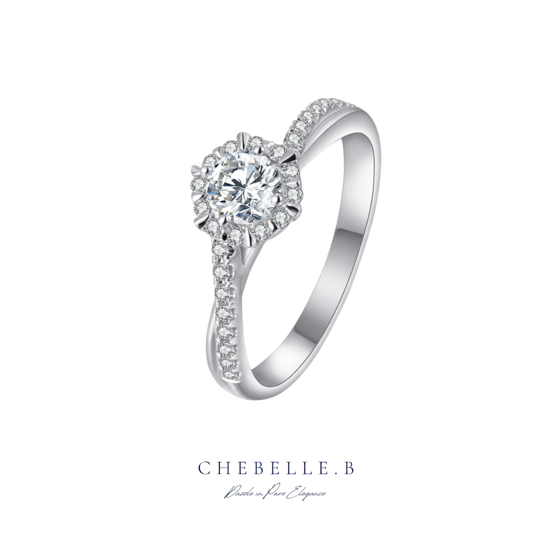 Starweave 2-Carat Moissanite Solitaire Ring in 925 Sterling Silver