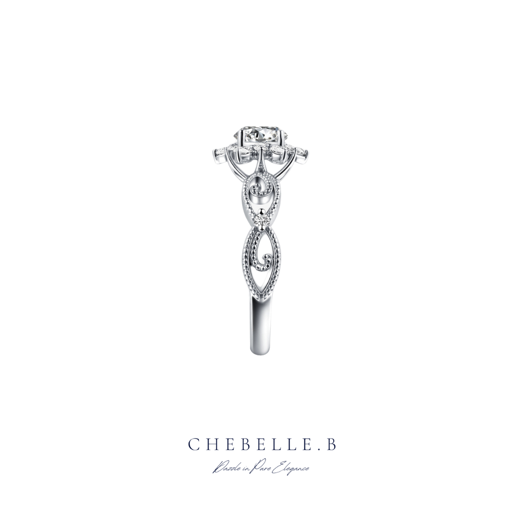 Snow Fairy 1-Carat Moissanite Sterling Silver Ring