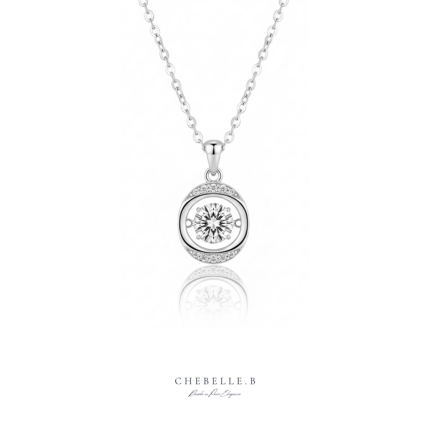 Orb of Light 1.0ct Moissanite Pendant Necklace