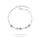 S925 Sterling Silver Starlight Dolphin 0.5-Carat Moissanite Bracelet