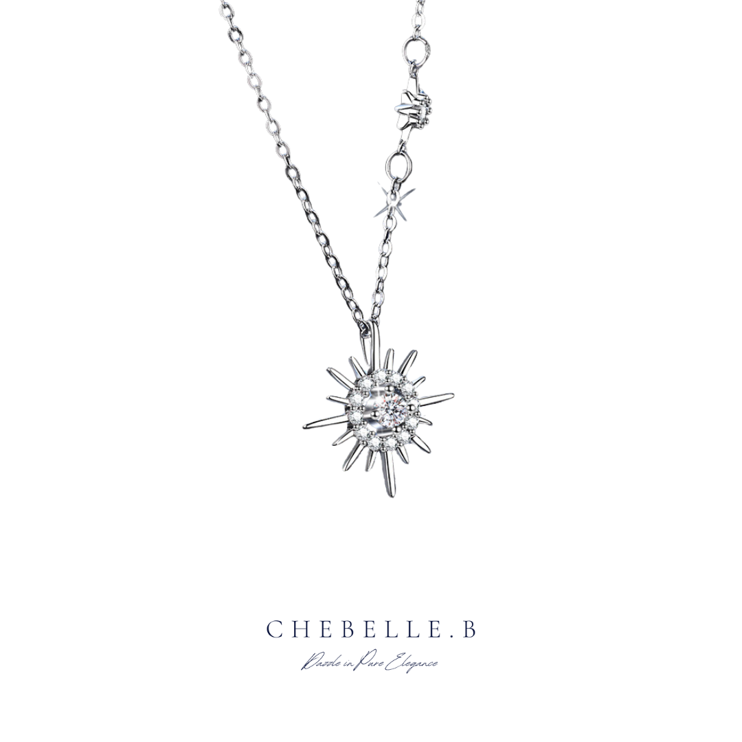 S925 Sterling Silver Tassel Star Moissanite Necklace
