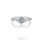 Seraphine Arc | 0.5-Carat Moissanite V-Band Ring