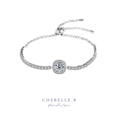 Starry Sky 1-Carat Moissanite & Gemstone S925 Sterling Silver Bracelet