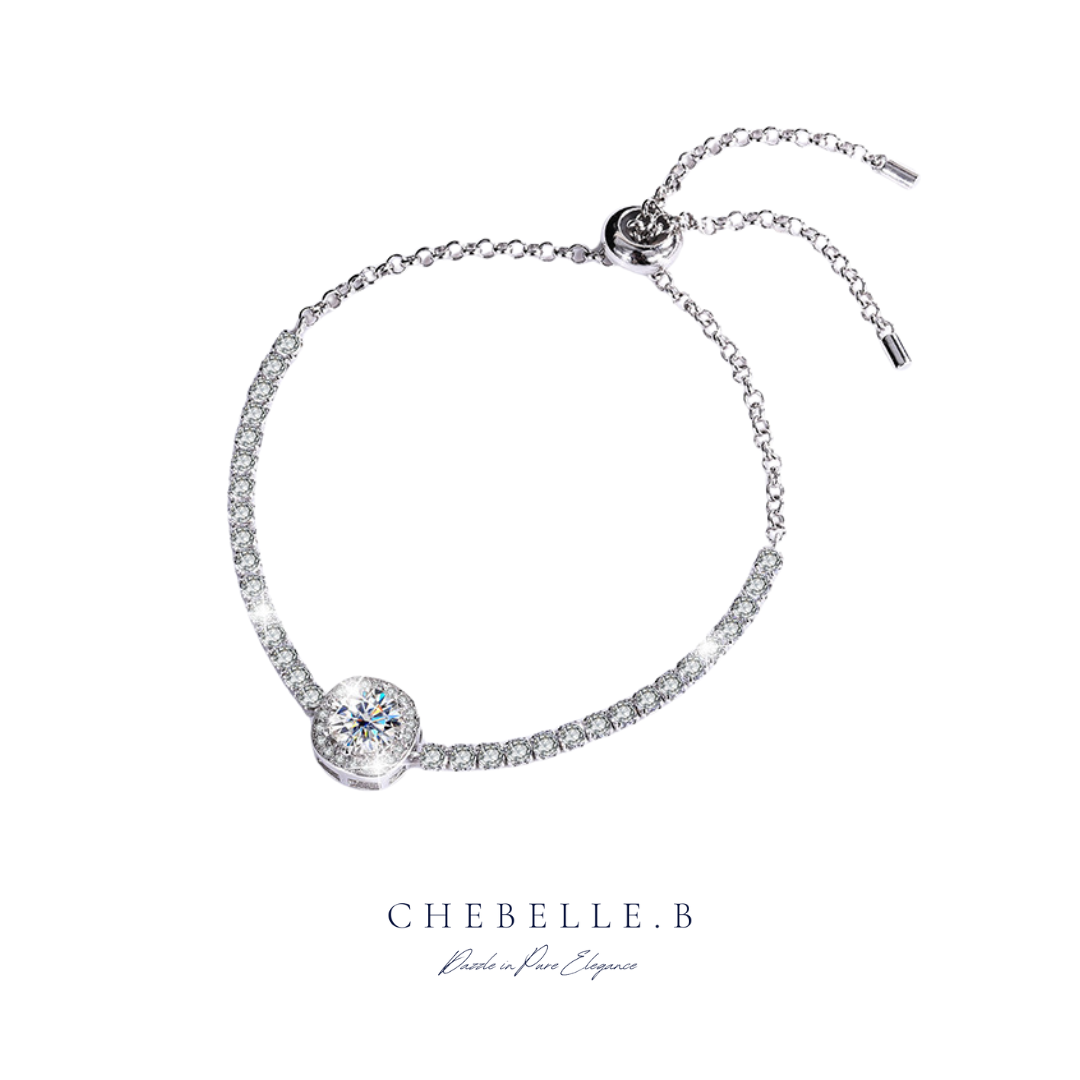 Starry Sky 1-Carat Moissanite & Gemstone S925 Sterling Silver Bracelet