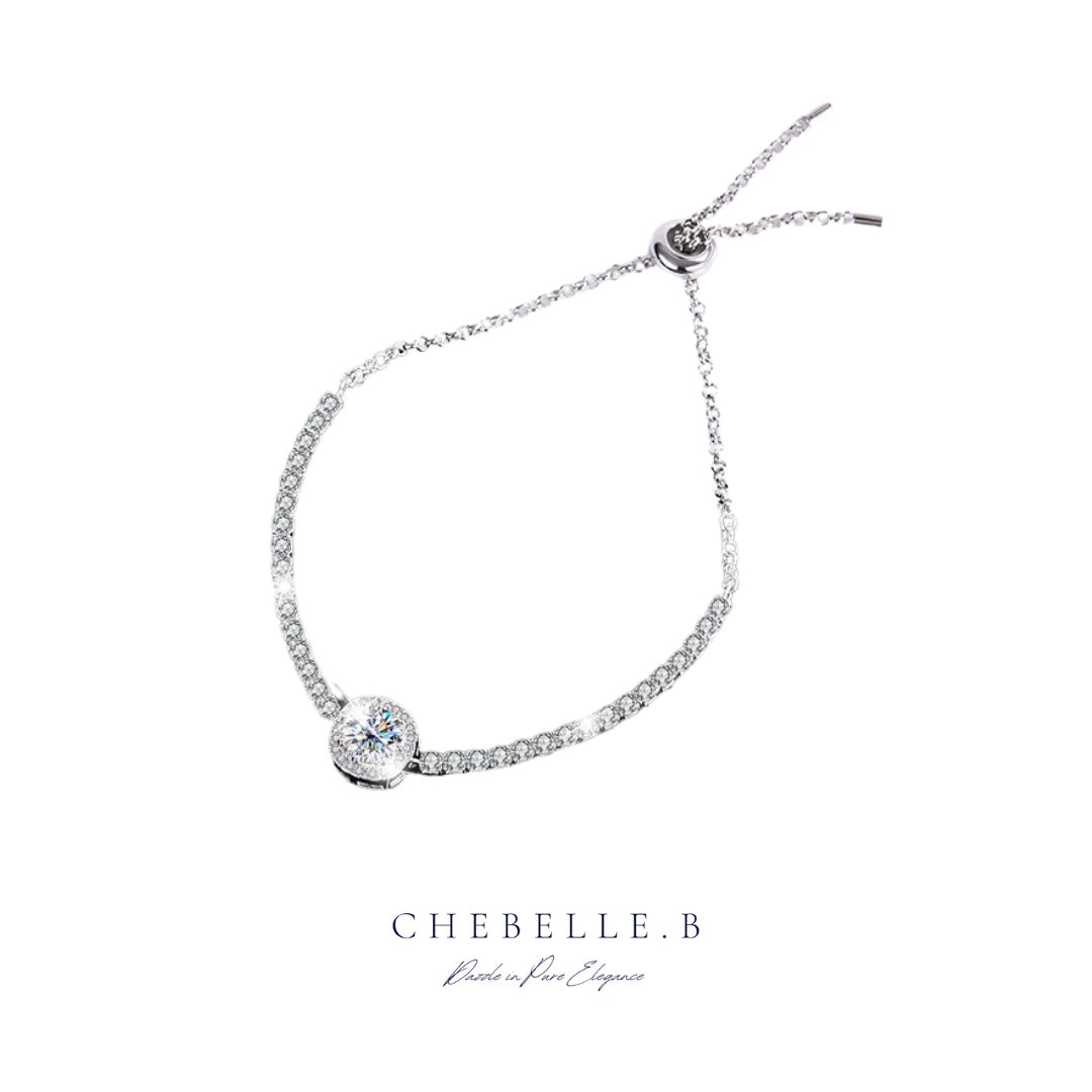 Starry Sky 1-Carat Moissanite & Gemstone S925 Sterling Silver Bracelet