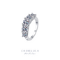 S925 Sterling Silver Heavenly Shine 3.6-Carat Moissanite Ring