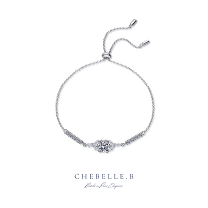 S925 Sterling Silver Blooming Starflower 1-Carat Moissanite Bracelet