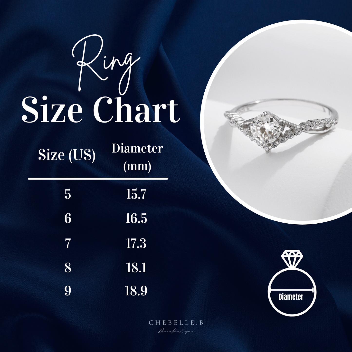 Arc Étoilé S925 Moissanite V-Shaped Ring