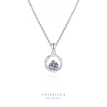 Ruban Infini S925 1-Carat Moissanite Möbius Pendant Necklace