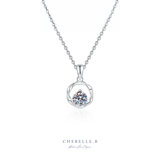Ruban Infini S925 1-Carat Moissanite Möbius Pendant Necklace