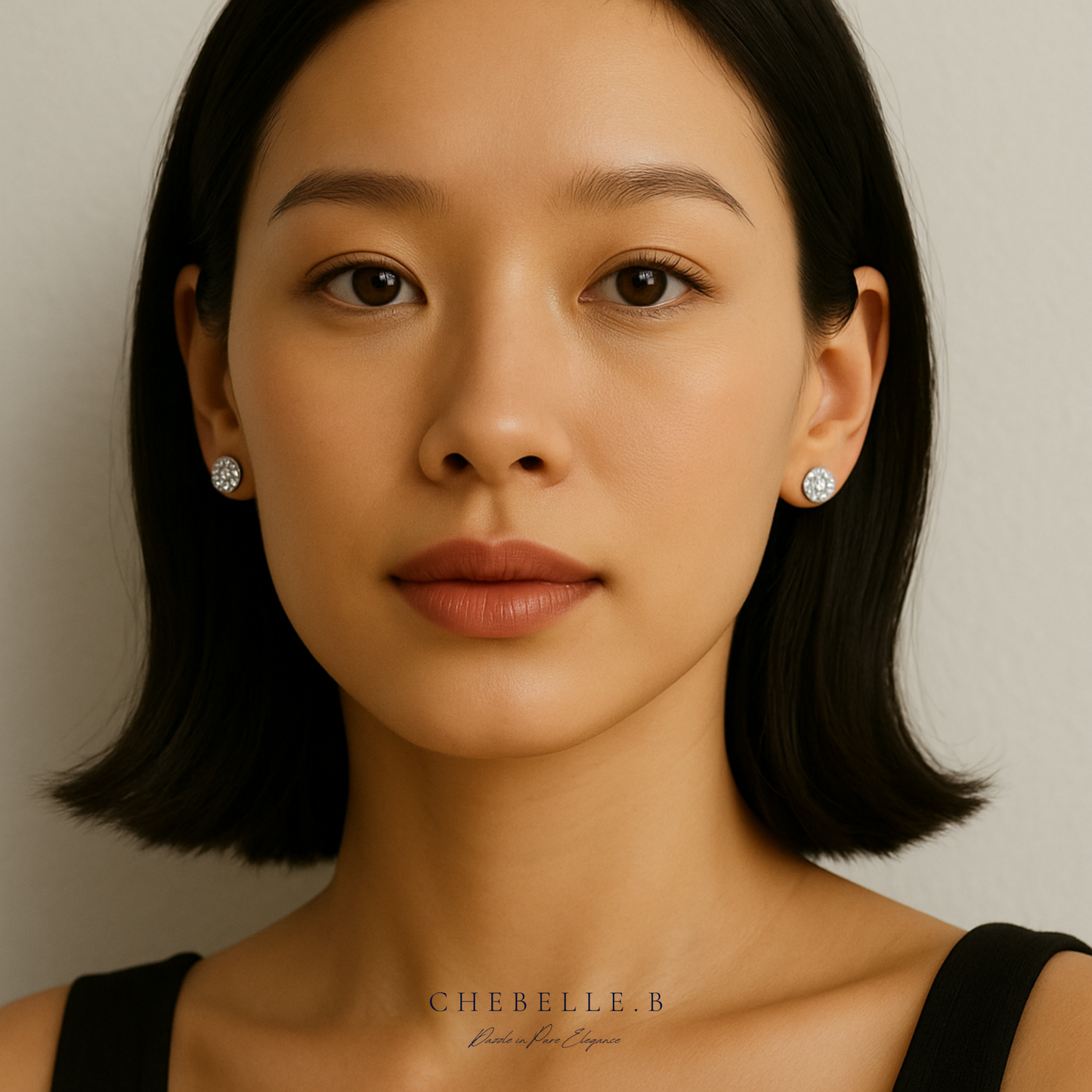 Infinite Sparkle 1.0ct Moissanite Halo Stud Earrings