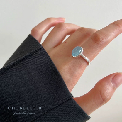 Breathe Blue – S925 Aquamarine Ring