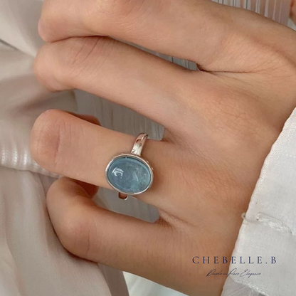 Breathe Blue – S925 Aquamarine Ring