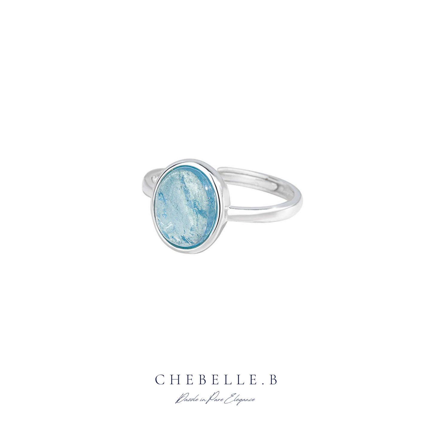 Breathe Blue – S925 Aquamarine Ring