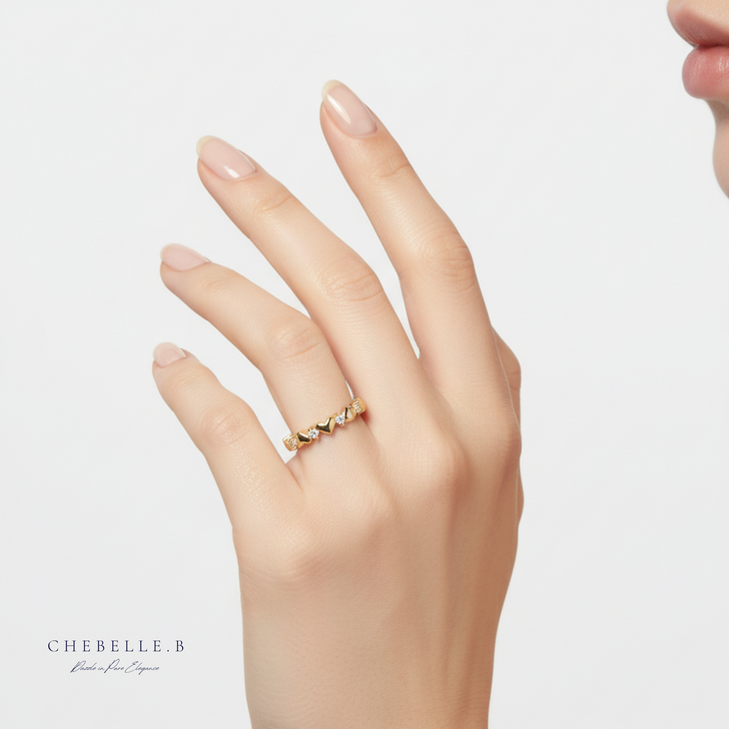 Amora Éclat S925 Moissanite Heart Ring