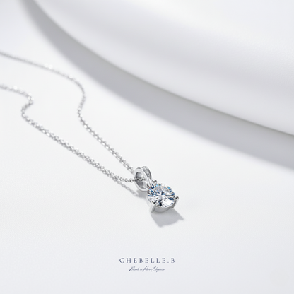 Lueur Pure 1.0ct Moissanite Pendant Necklace