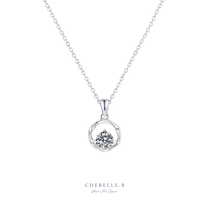 Ruban Infini S925 1-Carat Moissanite Möbius Pendant Necklace