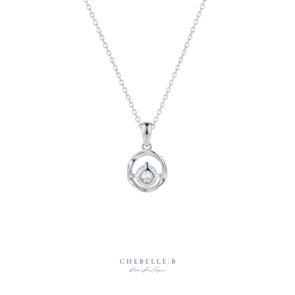 Ruban Infini S925 1-Carat Moissanite Möbius Pendant Necklace