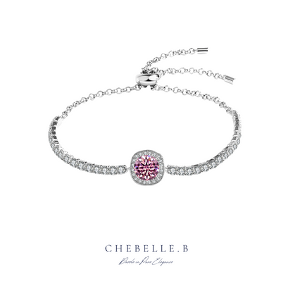 Starry Sky 1-Carat Moissanite & Gemstone S925 Sterling Silver Bracelet
