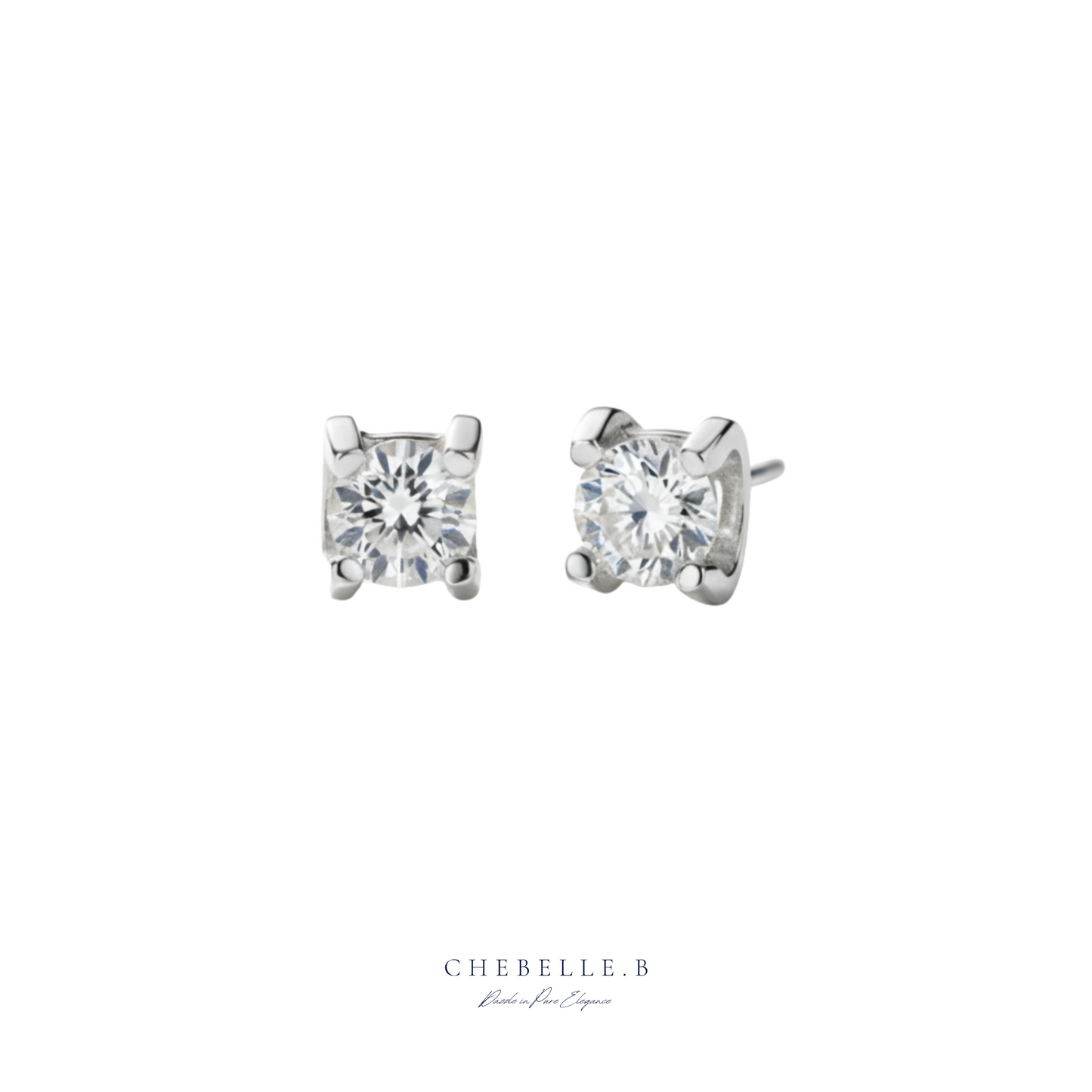 Le Taureau Céleste 1-Carat Moissanite Earrings in S925 Sterling Silver