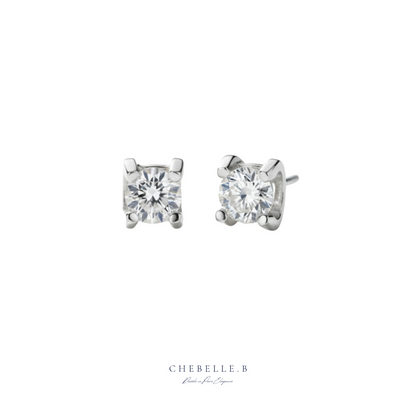 Le Taureau Céleste 1-Carat Moissanite Earrings in S925 Sterling Silver