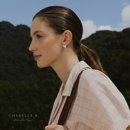 Le Taureau Céleste 1-Carat Moissanite Earrings in S925 Sterling Silver