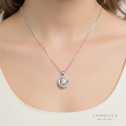 Orb of Light 1.0ct Moissanite Pendant Necklace
