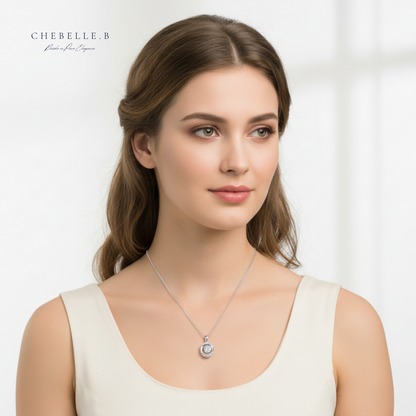 Orb of Light 1.0ct Moissanite Pendant Necklace
