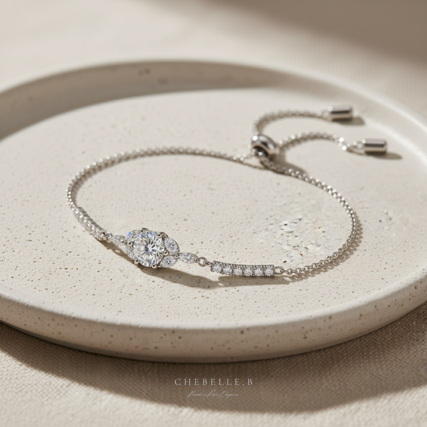 S925 Sterling Silver Blooming Starflower 1-Carat Moissanite Bracelet